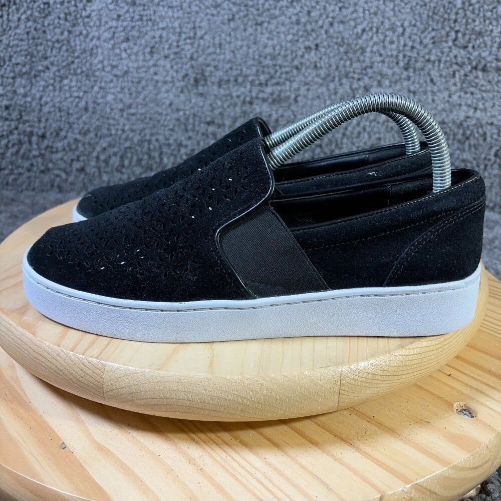 Vionic Shoes Kani Loafer Womens Size 8 Black Suede Casual Comfort Slip On